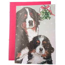 バーニーズのファンの方には見逃せない、可愛らしいクリスマスグリーティングカードです。 【サイズ】二つ折りの状態で17×11.7cm ※真っ赤な封筒付き封筒のサイズ17.8x12.8cm