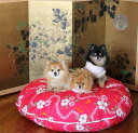 犬 ベッド ふわふわ ラウンドベッド 厚手キルティング 専用替えカバー Lサイズ 直径110センチ ラリカンオリジナル 中・大型犬 日本製 2