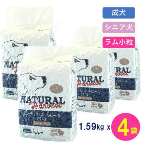 【賞味期限最新 ポイント10倍】 ナチュラルハーベスト メンテナンス スモール ラム 1.59kg×4袋 ドッグフード