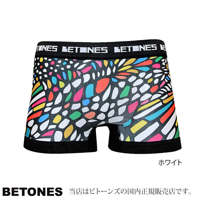 【正規取扱店】ビトーンズ ボクサーパンツ チャーチ アンダーウェア[ホワイト(マルチカラー)](CH001)BETONES CHURCH UNDERWEAR メンズ_11801E(wannado)[M便 1/1]