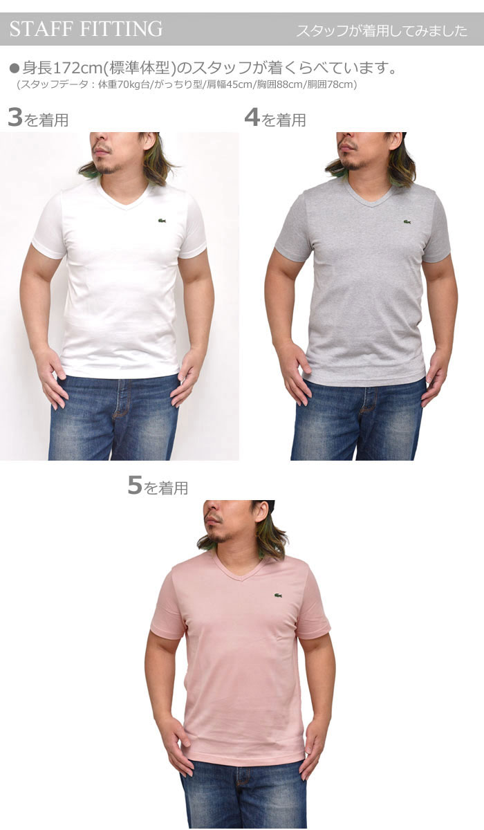 【正規取扱店】ラコステ Tシャツ LACOSTE ベーシックVネックTシャツ(半袖)(TH632EM)メンズ レディース【服】 sst 1903wannado[M便 1/1]