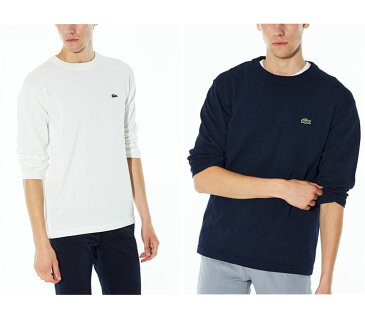 クーポンで更に割引SALE 25%OFF ラコステ LACOSTE ニット Tシャツ 長袖 メンズ ニットロングスリーブTシャツ ネイビー ホワイト ブラウン TH110EL 20FW【服】2008wannado【返品交換・ラッピング不可】