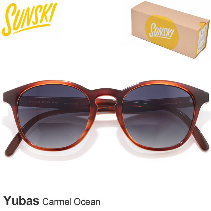 サンスキー SUNSKI サングラス 偏光 UVカット ボストン型 メンズ レディース ユニセックス ユバ カーメルオーシャン Yubas Carmel Ocean SUNYU-CAO 2024SS 2401ripe