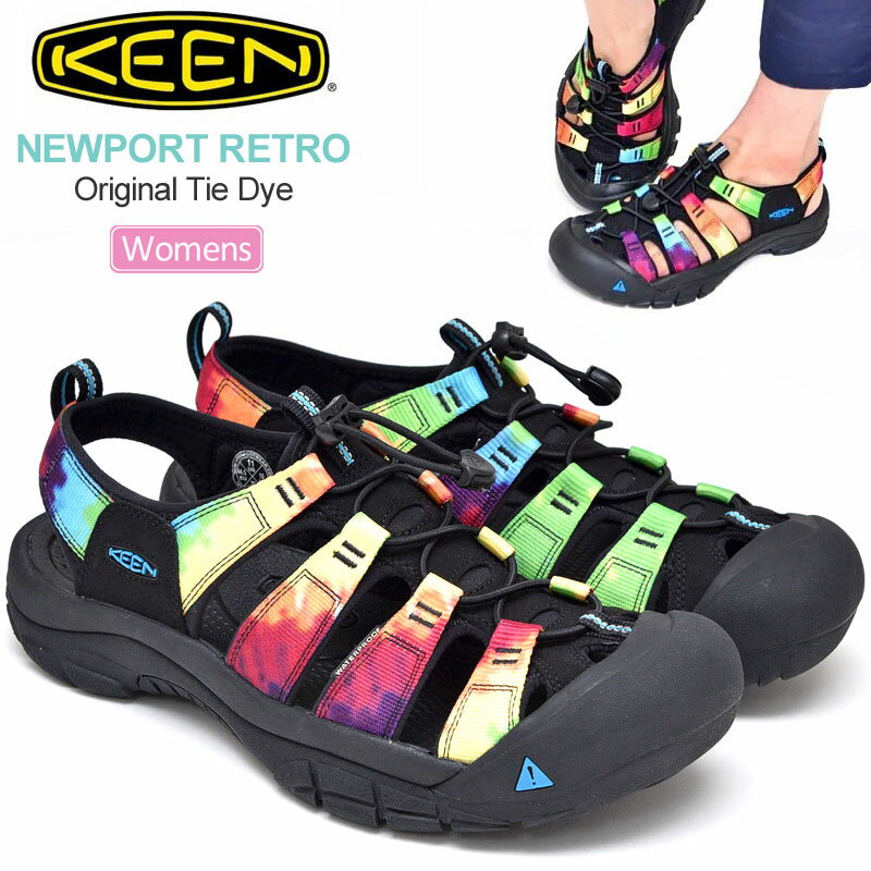 キーン 【正規取扱店】 キーン KEEN サンダル レディース ウィメンズ ニューポートレトロ NEWPORT RETRO オリジナルタイダイ 22.5-25cm 1018822 2021SS sdl【靴】2106ripe