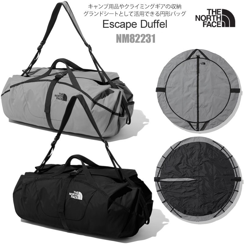 SALE 30％OFFノースフェイス THE NORTH FACE キャンプ用品 トート ショルダーバッグ グランドシート エコバッグ エスケープダッフル Escape DUFFEL 26L NM82231 2022SS【鞄】2203wannado cpg【返品交換・ラッピング不可】