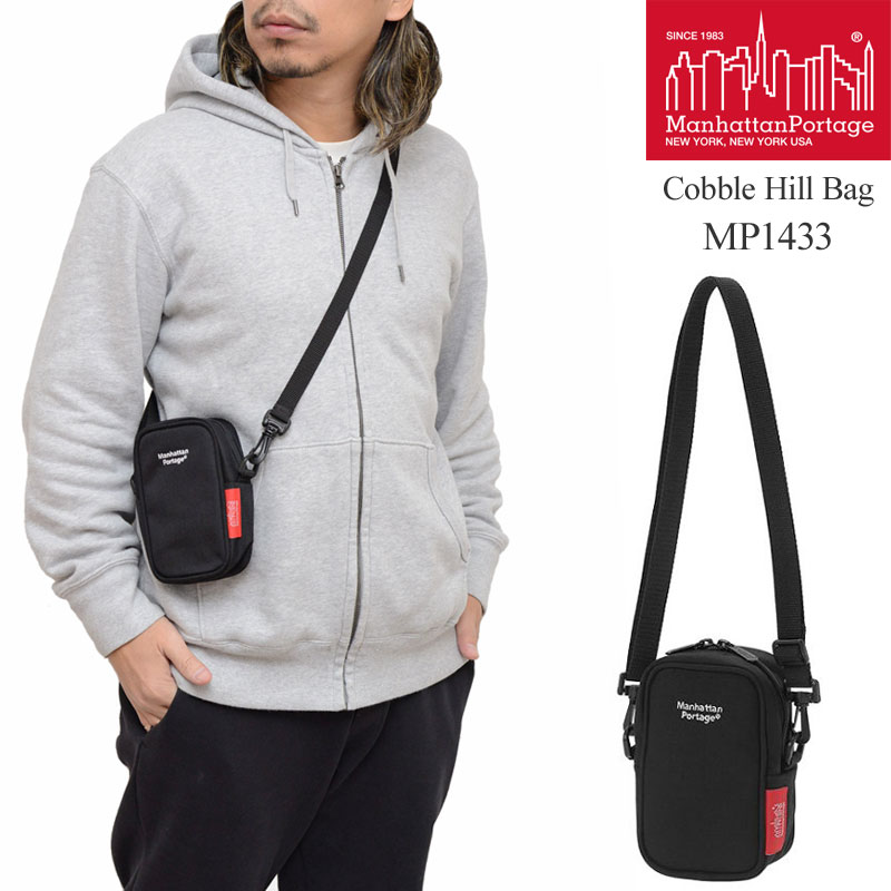 マンハッタンポーテージ Manhattan Portage ショルダーバッグ メンズ レディース コブルヒルバッグ Cobble Hill Bag ブラック MP1433 2023SS2212ripe