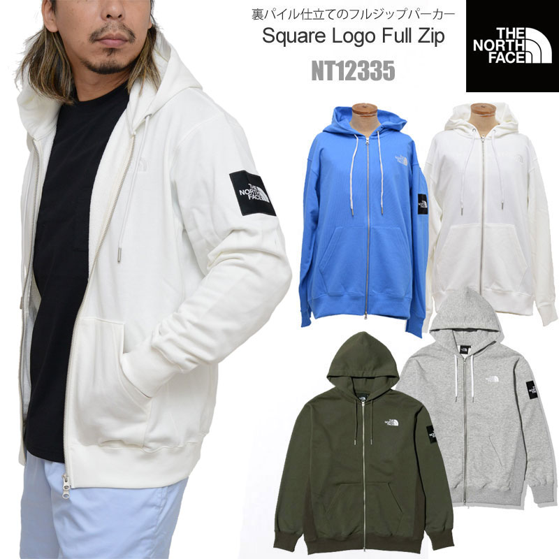 【正規取扱店】ノースフェイス THE NORTH FACE パーカー スウェット 裏パイル メンズ スクエアロゴフルジップ Square Logo Full Zip NT12335 2023SS tnfswt【服】2302wannado