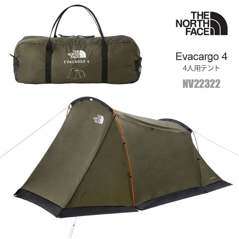 SALE 20％OFF ノースフェイス THE NORTH FACE キャンプ用品 テント タープ 吊り下げ式 4人用 エバカーゴ4 EVACARGO4 ニュートープグリーン NV22322 2023SS cpg 2304wannado【返品交換・ラッピング不可】