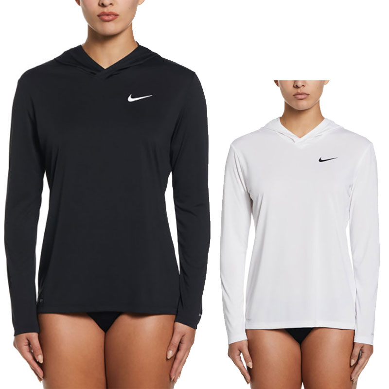 ナイキ スイム NIKE SWIM ラッシュガード 長袖 レディース ロングスリーブ フィット フーディッド ハイドロガード NESSD351 2023SS【服】2306wann[M便 1/1]【返品交換・ラッピング不可】_sps