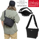 【正規取扱店】マンハッタンポーテージ Manhattan Portage コブルヒルナイロンメッセンジャーバッグS ノーフラップ Cobble Hill Nylon Messenger Bag No Flap ブラック MP1605JRNF 2024SS【鞄】2402ripe