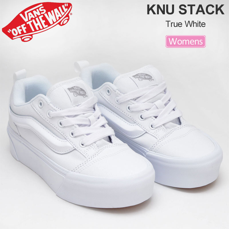 バンズ 【正規取扱店】バンズ VANS スニーカー 厚底 レディース ニュースタック KNU STACK ホワイト VN000CP6W00 2024SS snk【靴】2401ripe