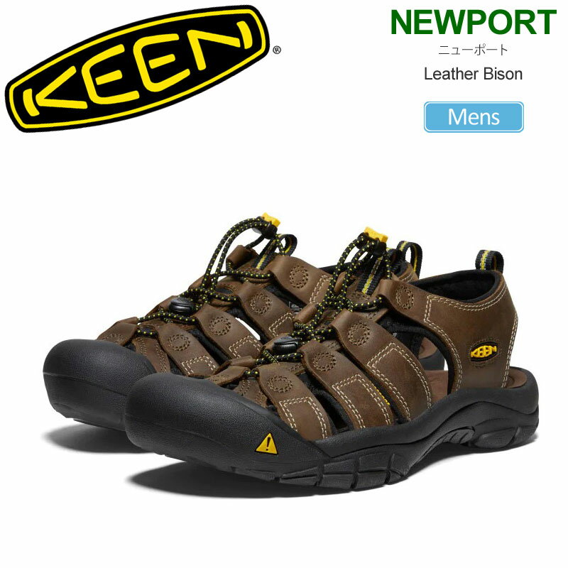 キーン KEEN サンダル メンズ ニューポート NEWPORT レザー バイソン 1001870 2024SS sdl2404wann