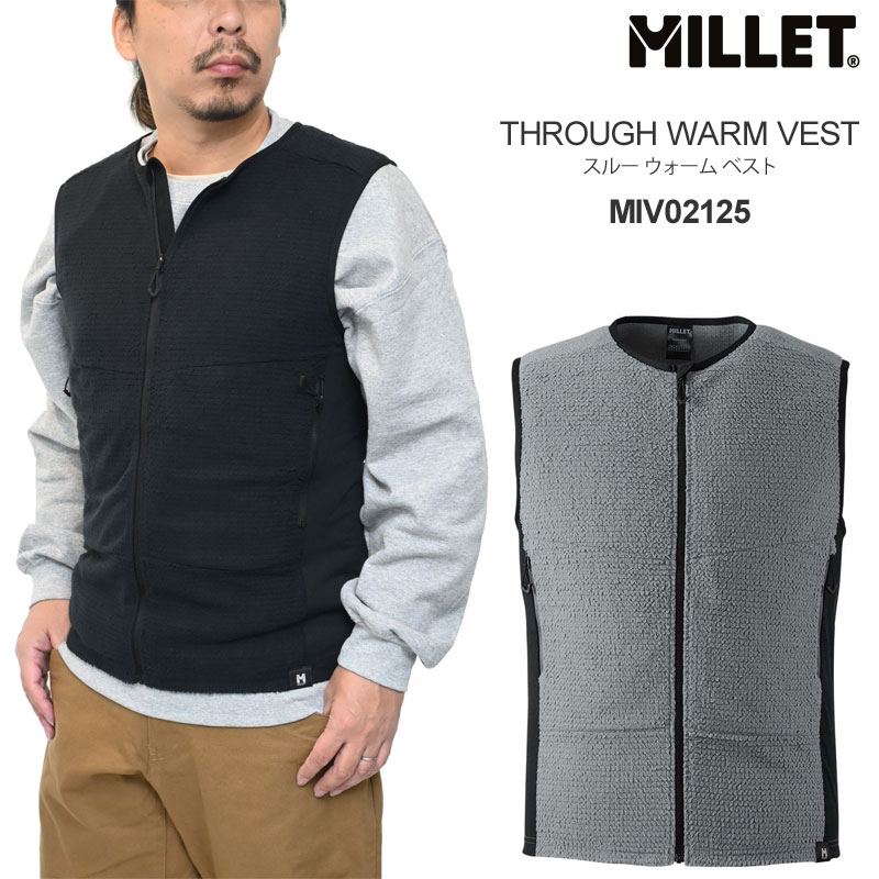 ミレー MILLET ベスト メンズ スルー ウォーム ベスト THROUGH WARM VEST MIV02125 2025AW【服】2511wann