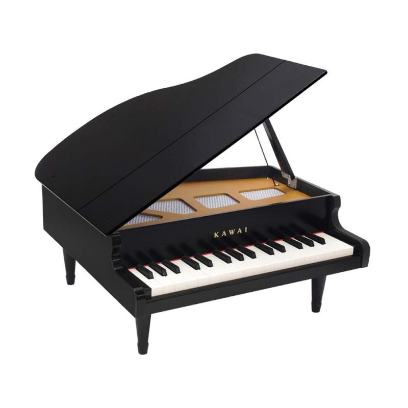 河合楽器製作所 KAWAI グランドピアノ ブラック 1141 本体サイズ:425 450 205 mm 脚付き・蓋閉じ状態 