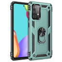 Galaxy A52 5G ケース/カバー スタンド機能リング付き 2重構造 耐衝撃 TPU シンプル タフで頑丈 サムスン ギャラクシ…