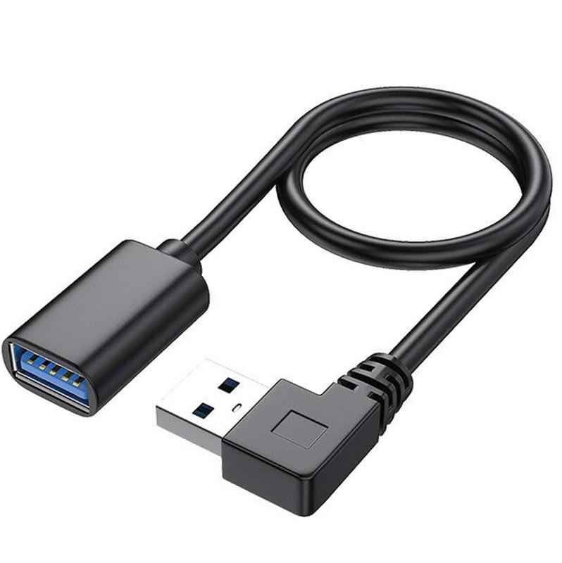 SIKAMI USB 3.0 L型 左右90°方向変換 ケーブル タイプAオス- タイプAメス 超高速 5Gbpsのデータ転送同期リード USB 3.0 延長ケーブル