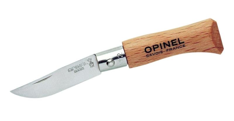 Opinel-Knife, size 2, Beechwood, stainless steel