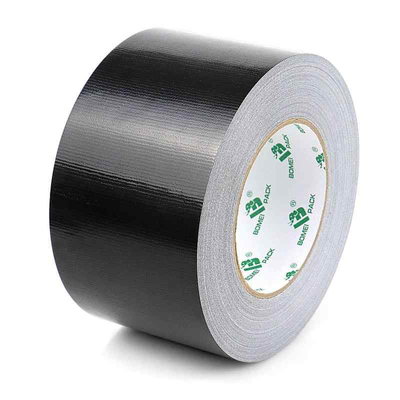 BOMEI PACK ガムテープ クロス ブラック ダクトテープ 高耐久 梱包テープ 補修テープ 75mmx50m 梱包テープ クロス 1パック