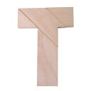 origin 木製T字パズル 4ピース シルエットパズル クラシックパズル 木のおもちゃ 大人も楽しめる 木箱付き コンパクト T型木製パズル PZU4T