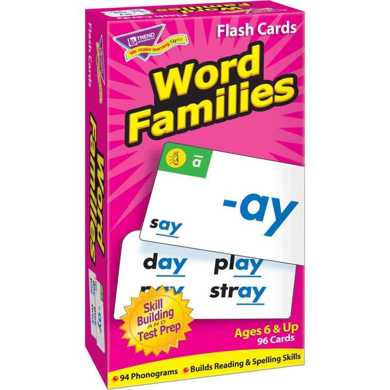 楽天コモドワークスTrend Enterprisesトレンド 英単語 フラッシュカード ワードファミリー Trend Flash Cards Word Families T-53014