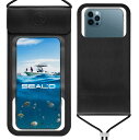 SEAL 039 D (シールド) 携帯スマホ防水ケース ドライバッグ IPX8認定 完全防水防塵力 水中カメラ使用可能 Universal Waterproof Pouch Cellphone IPX8 Waterproof Phone Case Dry Bag (black, Large)