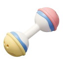 トイローヤル ベビーダンベル (水で丸洗い可/がらがら) 無塗装 ネジ不使用 音が鳴る おもちゃ (握りやすい/軽量) 赤ちゃん パステルカラー