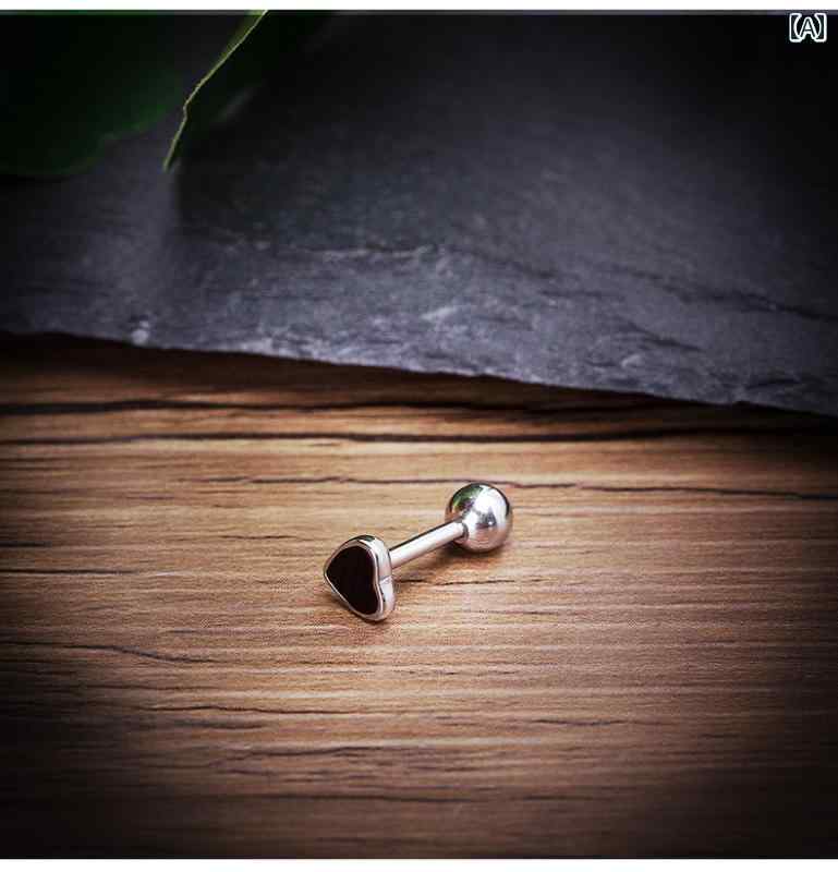 レデース アクセサリー 韓国 ミニ イヤリング スター ラブ イヤリング ステンレス 耳骨 ネイル カップル イヤリング トレンド
