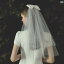 ブライダル アクセサリー ウェディング パーティー 結婚式 花嫁 婦 小物 スーパー フェアリー 弓 ベール 二重層 白 旅行 写真 小道具 帽子