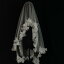 ブライダル アクセサリー ウェディング パーティー 結婚式 花嫁 婦 小物 ベール 単層 花びら シリーズ 韓国 シンプル ヘッド ドレス ホワイト 写真 スタイリング