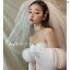 ブライダル アクセサリー ウェディング パーティー 結婚式 花嫁 婦 小物 ベール 白 メッシュ 多層 ふわふわ 韓国 ベール フォト 写真撮影 小道具