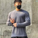 メンズ ラウンドネック 長袖 スポーツ Tシャツ フィットネス しわ 防止 アメリカン ランニング トレーニング バスケットボール ストレッチ 通気性 ソリッドカラー カジュアル トレンド