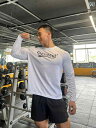 メンズ メッシュ 通気性 スポーツ 長袖 Tシャツ ストレッチ 速乾 ラウンドネック フィットネス ランニング バスケットボール 筋肉 増強 鉄