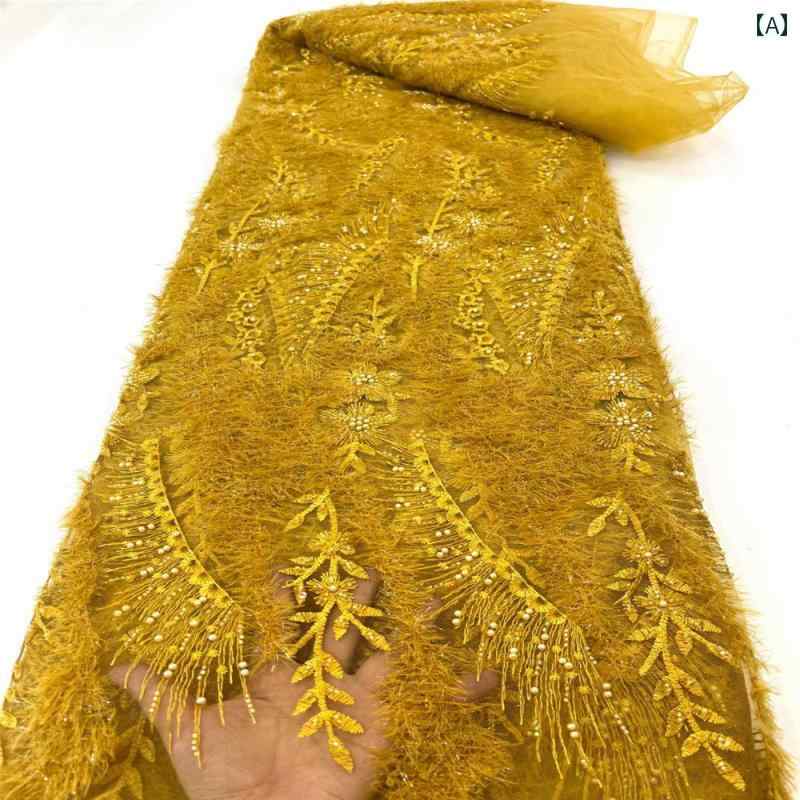 スパンコール キラキラ 生地 キラキラ チャイナ風 ビーズ 刺繍 ウェディングドレス 子供服 刺繍 セーター ウール ニット メッシュ 刺繍
