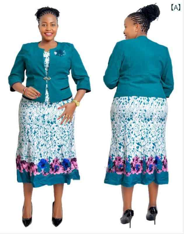 レディース ファッション アフリカ 大きいサイズ プリント コート ドレス アフリカ コート ドレス スイ