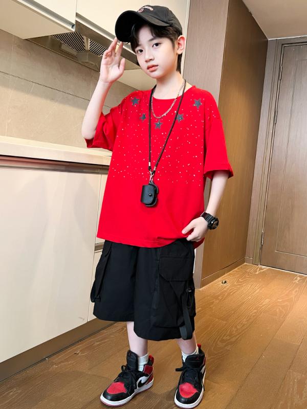 キッズ ファッション トップス 男の子 カジュアル おしゃれ 夏 半袖 かっこいい 男前