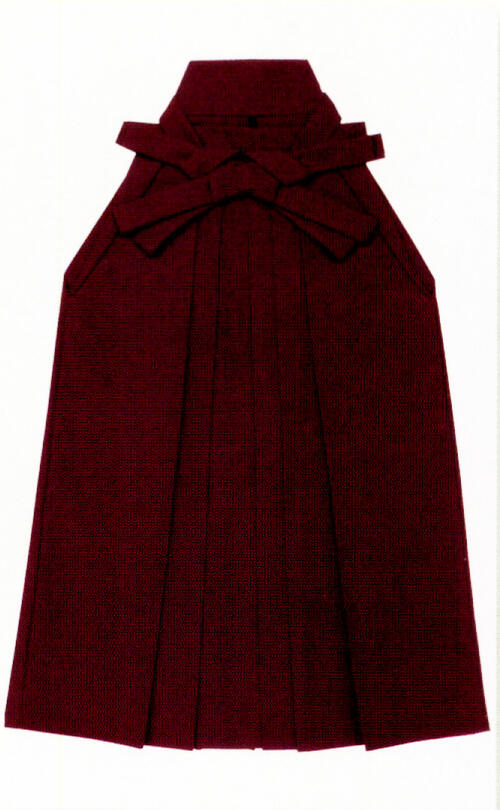 日本の歳時記　合繊ソフト無地袴「小豆色」くりまち馬乗り国産袴