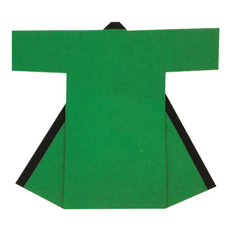 無地長法被（長半纏、ロングハッピ）「緑」よさこいむけはもちろんイベントや文化祭にも最適なカラー法..