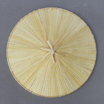 国産【角笠 小】すげ笠 職人さんがつくる、本物のスゲで出来た、小さいサイズの角笠