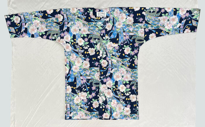 鯉口シャツ大人 数量限定 豪華桜 鯉口シャツ 花柄 祭り 和柄 制服 飲食店 和食店 居酒屋 ユニフォーム 男性 メンズ 女性 レディース 男女兼用