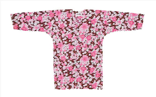 鯉口シャツ桜 メール対応しております。鯉口シャツ 花柄 祭り 和柄 制服 飲食店 和食店 居酒屋 ユニフォーム 男性 メンズ 女性 レディース 男女兼用