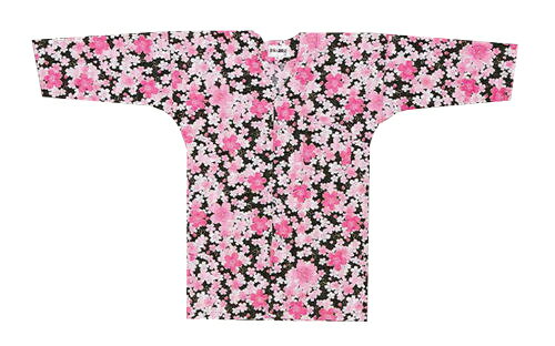 鯉口シャツ桜 メール対応しております。鯉口シャツ 花柄 祭り 和柄 制服 飲食店 和食店 居酒屋 ユニフォーム 男性 メンズ 女性 レディース 男女兼用