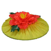 踊り花笠 骨に布製の笠をかけた一輪花笠