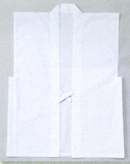 滝行の滝衣にも使える、簡易の袖なしちゃんちゃんこ 行衣でもOK 大人気！ 神事の簡易衣装として洋服や着物の上に着用します。