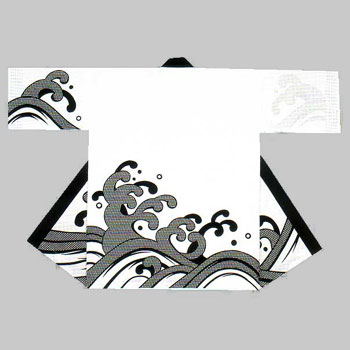 特大大人半纏　法被と半纏は同じものです。冬に着用する綿入れ半纏は半天と書くことが多いですがこれはお祭りの半纏です。