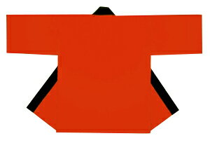 綿100%　本物RED　赤ハッピ：大人無地　赤の法被　ゲキヤス（当社比）薄手生地使用したハッピです　祭り　イベント　フェス　学園祭　文化祭　町内会　大売り出し　衿に名入れもできます。赤いハッピのなかでも激安です。（当社6093比）red happi カラーハッピ　赤 3