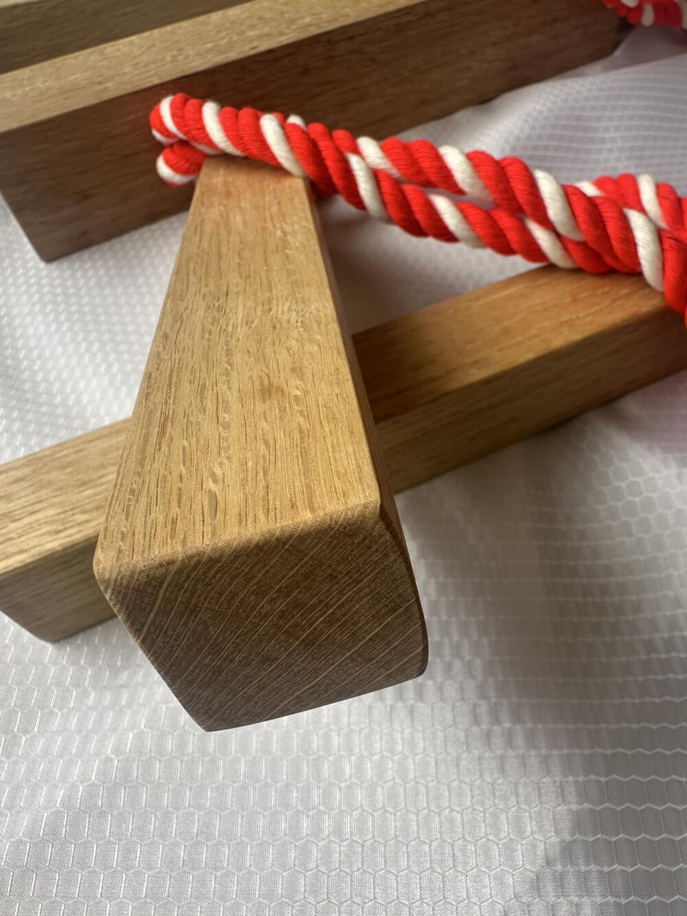 火の用心！　樫の木の拍子木　国産でこの価格は今後出ません！処分品です。「かしの木」樫の木　お祭り、舞台、火の用心、お囃子、呼び出し、紙芝居、町内会夜警に最適な国産拍子木 3