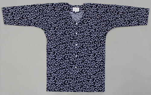コダワリの濃紺：唐草鯉口シャツ大人 人気の鯉口シャツです 唐草シャツは縁起物です 1枚持っていて間違いなし よくあるペラペラ生地ではないです 