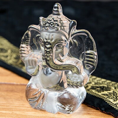 (ガラス製 ガネーシャ ペーパーウェイト)インドの神様 ガネーシャ 置物 夢をかなえるゾウ 象の神様 ...