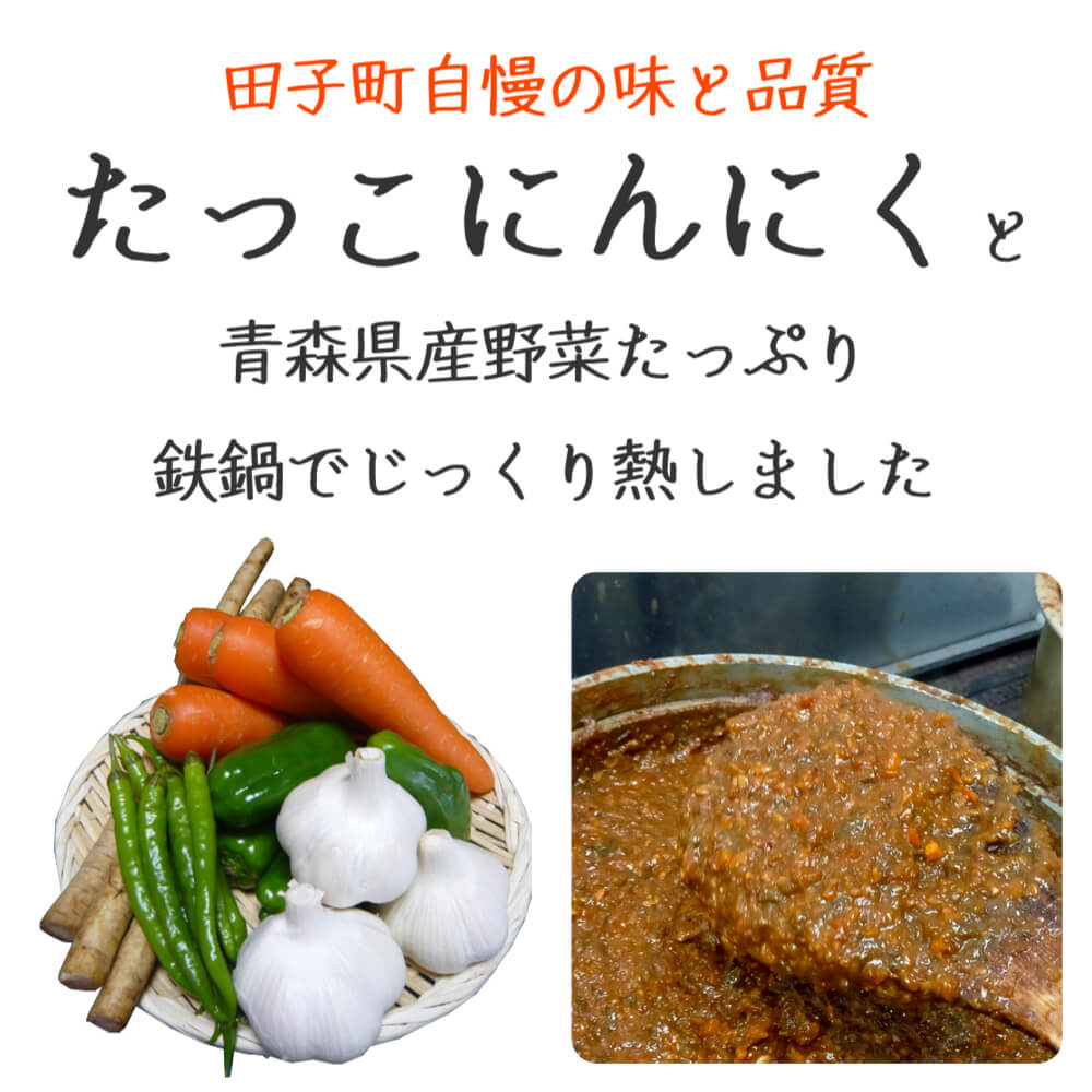 田子 にんにく味噌 南蛮味噌 130g あいこ味噌 無添加 手作り 2000円ポッキリ ピリ辛 ご飯のお供 南蛮 味噌 青森 ニンニク にんじん ピーマン ごぼう 青とうがらし 具だくさん おかず味噌 お取り寄せ 添加物不使用 3