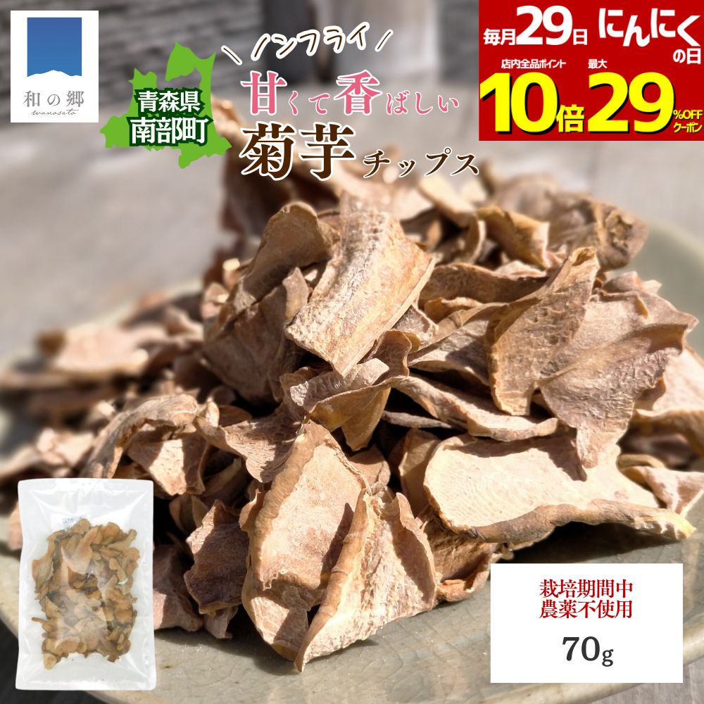 29日にんにくの日全品最大29%OFFクーポン&ポイント10倍！菊芋チップス 70g 1000円ポッキリ 送料無料 ノ..